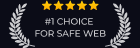 Five stars. Number one choice for safe web.